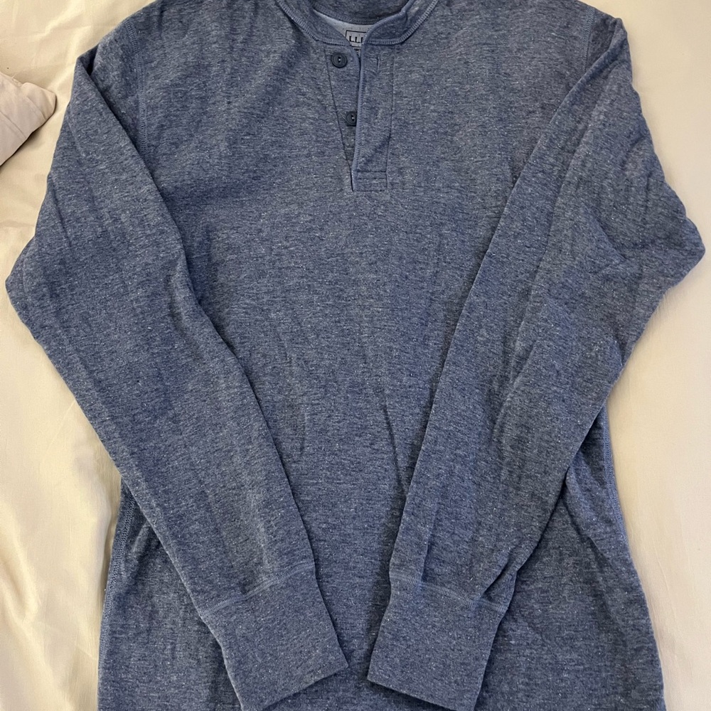 Men's Blue Henley Shirt